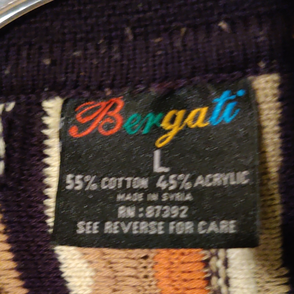 Bergati Men's Sweater Size Large - Picture 3 of 8